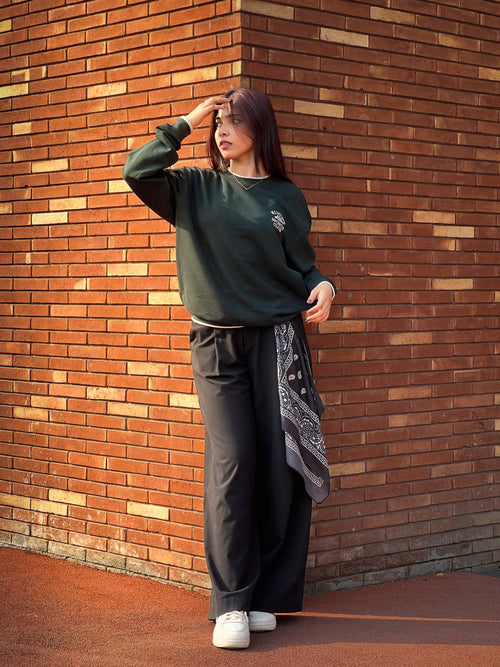 Crew Neck Baggy Sweatshirt