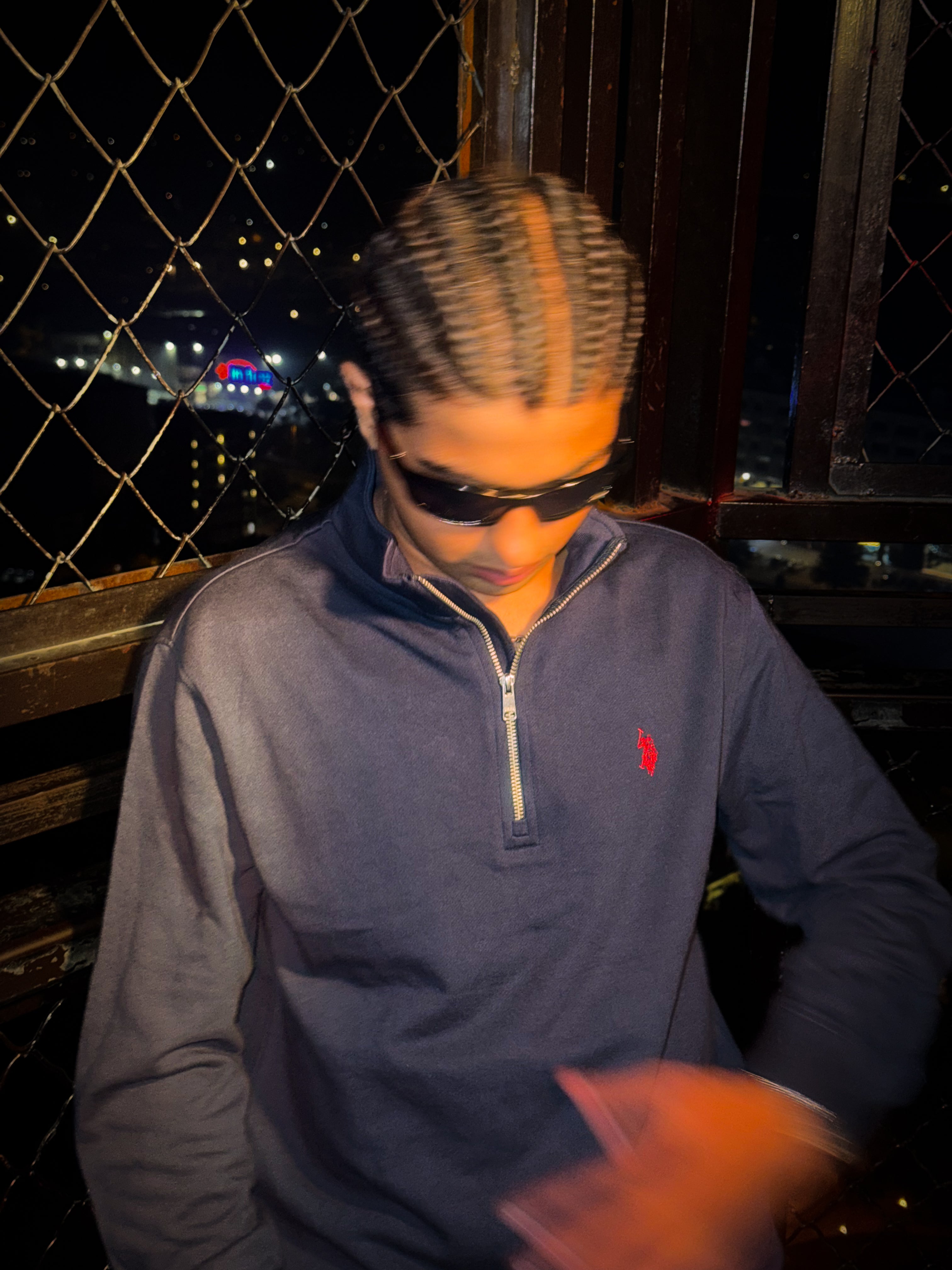 US Polo Quarter Zipper